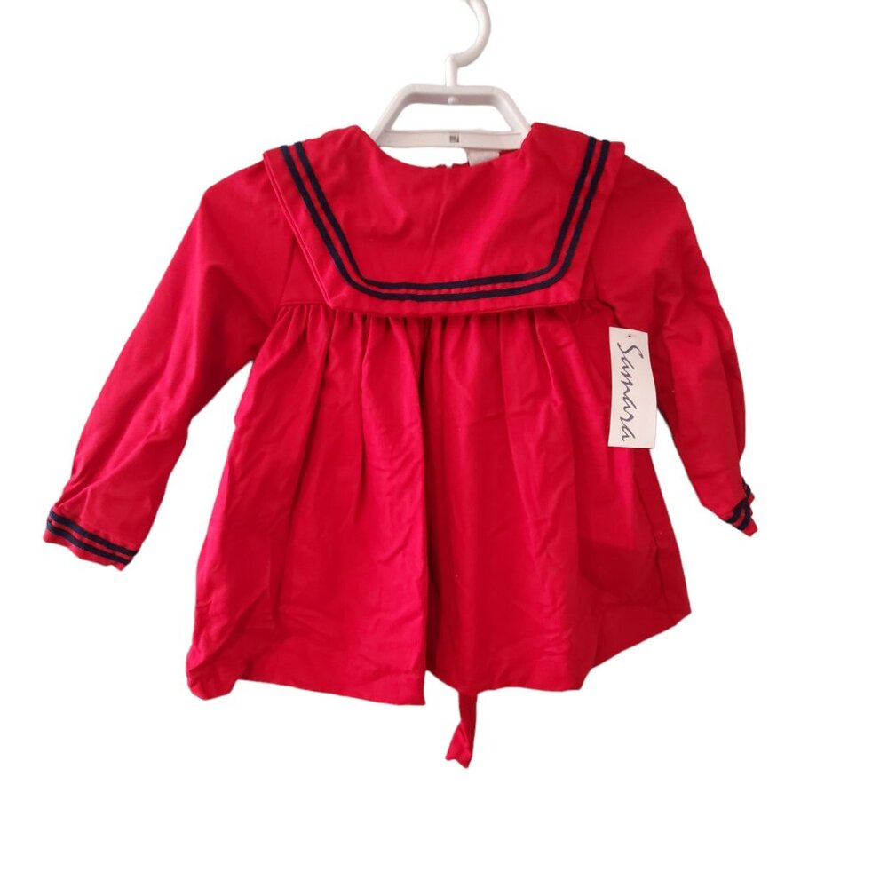 Samara nwt vintage dress girls 4t (runs small?) red Sailor Nautical